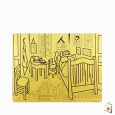 OS 데코샌드아트 명화도안 색모래 별매 대 고흐의 방 모래놀이치료 모래그림그리기