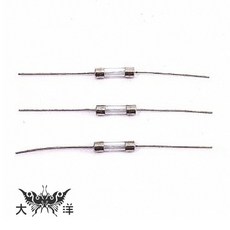 大洋國際電子 20mm 帶焊腳保險絲 250V, 1個, 1A, 0274