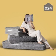 024홈 미니멀 단단한 손잡이 3단 접이식 토퍼 매트리스 8cm 멀티싱글
