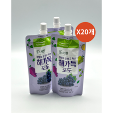 풀스키친 해가득 포도주스 150ml 어린이 음료 주스, 20개