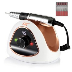 M15 초고속 네일드릴머신 45000RPM 핸드 풋 두가지 컨트롤 저소음 저발열 젤네일 젤폴리싱, 1개, 화이트