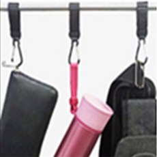 에코바이브 비너형 탈부착 걸이 1P 유모차고리, 레드