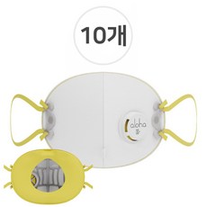 크리넷 알로하 1급 방진마스크 AF100V AF110V 안면부여과식 밸브형 보형물타입, AF100V 화이트, 10개