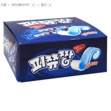 어린이 간식 대용량 롤껌 블루베리맛 추억의 테이프껌, 1g, 1개