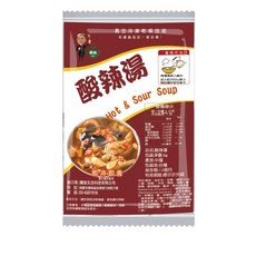 台灣蘇伯 蛋花湯包 即時沖泡速食湯 宵夜早餐輕食首選 方便美味 SGS檢驗合格, 1個, 酸辣湯8g, 8g