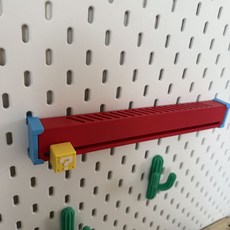 Switch遊戲卡收納盒 宜家斯考迪洞洞板專用 3D打印滑動取卡 省空間, 1個, 遊戲卡收納盒【宜家斯考迪專用】