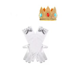 金色角色扮演皇冠手套配飾組, 手套+皇冠, 1個
