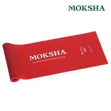 모크샤 코어트레이닝 탄성 근력밴드, 레드(레벨1), 1개
