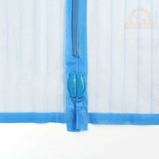 우동할매 문방충망 자석 문 모기장 블루 90cm