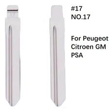 푸조 301 307 408 시트로엥 C2 C3 C4L C5 르노 트라이엄프용 교체 자동차 키 HU83 VA2 NE72 SX9 미가공 원, 01 17 NO.17, 03 10 Pcs