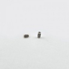 비즈팡 [SVP-02-10]순은펜던트 실버925 행운 데이지꽃 통과형 파이프 5.4x3mm