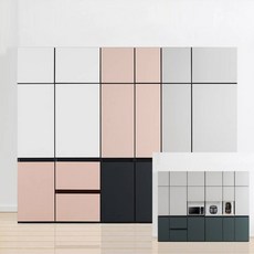 1도어 W500 키큰옷장, 스모키올리브