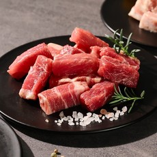 육도감 연질숙성 큐브 목살 한입 고기 염지 완료, 1개, 400g