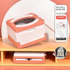 소변기 휴대용 차량탑재 간이 노인 접이식 여행 이동식, 1개, 레드 PVC 쿠션