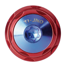 桀諾 魔幻藍 鈦合金大牌螺絲 附墊片 車牌螺絲 裝飾螺絲 多色可選, 1套