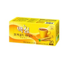 Korean Coffee Maxim 프리미엄 인스턴트 맛 커피 믹스 스틱 20개 모카 골드 마일드 229927, 1개, 240g