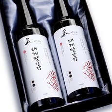 대게맛간장 선물세트 750ml X 2개 간장명인 만능간장 저염 육수 국물 어간장 맛간장