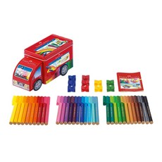 Faber-Castell 輝柏 155072 卡車造型連接筆彩色筆 (33色)套裝, 1個