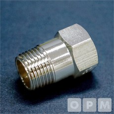 [삼일오품] 세면대수전니플 수전니플 수전서비스니플 수도부속 크롬 서비스니플 15Ax40L, 1개