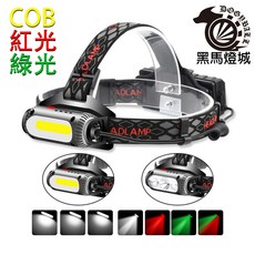 【黑馬燈城】 強光三色頭燈 USB充電 旋轉 多功能 LED 超亮 A1265, 1個