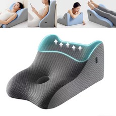 Surkat 30도 골든앵글 역류성식도염베개 다기능 등받이쿠션 다리베게 웨지필로우 침대헤드쿠션, 1개, 그레이