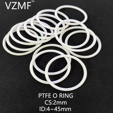 순수 폴리테트라플루오로에틸렌 CS 저온 고온 내식성 2MM 저항성, 1pcs, CS 2mm, ID 37mm, 1개