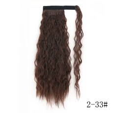 LISI GIRL 합성 헤어 긴 스트레이트 포니테일 랩 어라운드 포니테일 클립 헤어 익스텐션 블랙 헤어피스, 01 China Mainland, 02 34Inches  85cm, 45 Q19-2-33