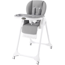 Mykidz多功能折疊兒童餐椅 新生兒適用 可坐可躺 承重30kg, 伯爵灰