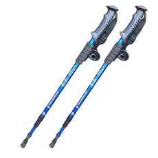 트랙온 등산스틱 초경량 두랄루민 2개 세트, 블루, 1세트