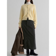 [국내매장정품] 에잇세컨즈 8SECONDS 본딩 코듀로이 롱스커트 애쉬 355Y27LPH4 171171