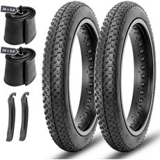 MOHEGIA 팻 바이크 타이어: 20x3.026x3.0인치 MTB 타이어 고성능 및 전 지형 접이식 산악용 스트리트 또는 트레일 라이딩 기능 포함, 26x3.0 inch_Qty 2 Tires + 2 Tu