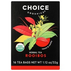 벌크 세이버 팩 18x16 티백: 초이스 유기농 루이보스 레 Bulk Saver Pack 18x16 BAG : Choice Organic Teas Rooibos Red Bush T, 1개, 32g