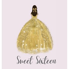 (영문도서) Sweet sixteen guest book party Guest book birthday party guest book to sign Hardcover, Lulu and Bell, English, 9781839901119