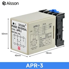 APR-3 APR-4 위상 반전 컨트롤러 시퀀스 보호기 위상 손실 역방향 220V/380V 방지용 3상 릴레이 모터, 01 APR-3, 02 현재 범위 1