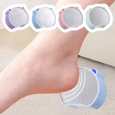 깔끔더하기 발각질 제거 겸용 제모기 양면 미니 풋파일, 하늘색, 1개