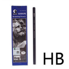 연필 소묘 회화 초보자 미술 목탄화 연필 2H2B12B14B무광 연필 1갑, 1세트, T16-Maries HB12개