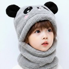 [할인특가] 어린이 따뜻한 곰돌이 워머 겨울 아동용 방한모자 바라클라바 5컬러