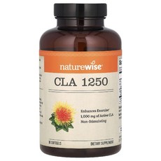 네이처와이즈 CLA 1000mg 공액리놀레산 CLA-1250 소프트젤 90정, 90개
