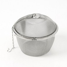 쿠킹홈 이지필터 11cm 스테인리스 다시망 304 촘촘망 고리형 육수망, 1개