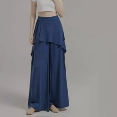 페이준 여성 와이드 댄스 팬츠 레이어드룩 방귀발 치마바지 고전 무용 형체 댄스 바지 YFA614