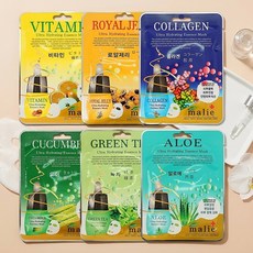 국산 에센스 마스크팩 16종 콜라겐 수분 보습 진정 페이셜팩 마사지시트 행사 판촉, 홍삼
