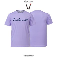 테크니스트 배드민턴 기획 티셔츠 반팔 상의 라벤더 TNT66036LV 남성 여성 남녀공용