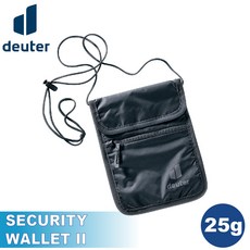 Deuter 德國 SECURITY WALLET II 25g 隱藏式錢包, 黑