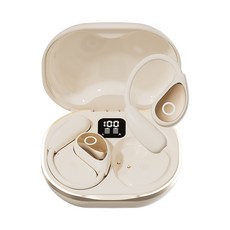 스위트 라이프 귀걸이형 노이즈캔슬링 무선 블루투스 이어폰 M95 오픈형 고음질, 아이보리