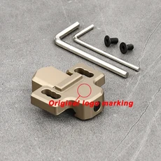 20mm 레일 시스템 M300 스카우트 라이트 헌팅을위한 로고가있는 Tactica Surefir 손전등 마운트 오프셋 보, 04 DE logo V2