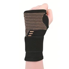 쿠쿠스토어 1개 구리 섬유 손목 보호대 장갑 - 남녀 공 조절 가능한 압박 스트랩