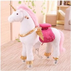 포니사이클 라이딩 호스 승마 교구 흔들 말 목마 호스라이딩 의자, 100kg까지 스틸 브라켓, 화이트 튜바 (100kg 바퀴O), 1개