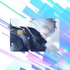스티커 필름 테이프 스킨신용 카드 직불 카드용 만화 방수, 1개, 2. z3 A. 1set