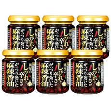 복숭아 가게 마비와 매운맛이 얽혀 효과가 있던 마라 향유 105g×6개[야마초, 모모야 라유 마라향마유105g 6개, 6개