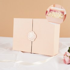 고급 선물 포장 상자 기프트 싸바리박스, 1개, 로즈핑크